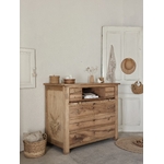 Ancienne commode secretaire en noyer massif et sapin20260224_145519
