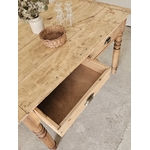 Ancienne table en bois massif -2 tiroirs 20260227_115604