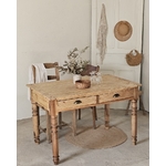 Ancienne table en bois massif -2 tiroirs 20260227_115417