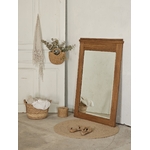 miroir ancien en chêne massif ,miroir biseauté avec quelques traces de piqûres20260305_132729