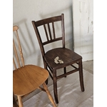 Ensemble de 4 chaises bistrot en bois - belle patine 20260331_165829
