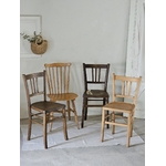 Ensemble de 4 chaises bistrot en bois - belle patine 20260331_170026