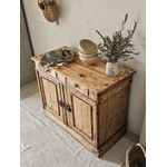 Meuble patiné Petit Buffet Bas Rustique en Bois Br20260426_094806