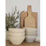 Petit saladier ou grand bol en grès beige
