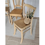 Ensemble de 4 Chaises de Bistrot Vintage – Bois Clair Restauré20260504_111524