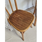 Chaise bistrot ancienne bois courbé patine miel décoration vintage.20260504_112406