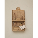 Étagère murale vintage en bois naturel avec tiroir - Style Brocante20260603_124922