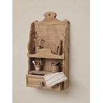 Étagère murale vintage en bois naturel avec tiroir - Style Brocante20260603_124948