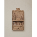 Étagère murale vintage en bois naturel avec tiroir - Style Brocante20260603_125025