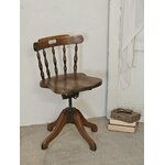 Chaise de bureau pivotante vintage en bois courbé Jugoslavia20260619_142150