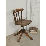 Chaise de bureau pivotante vintage en bois courbé Jugoslavia20260619_142216
