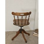 Chaise de bureau pivotante vintage en bois courbé Jugoslavia20260619_142346