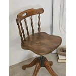 Chaise de bureau pivotante vintage en bois courbé Jugoslavia20260619_142222