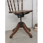 Chaise de bureau pivotante vintage en bois courbé Jugoslavia20260619_142240