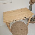 Table coiffeuse vintage en pin massif20260718_105918
