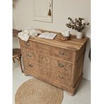 Commode vintage en noyer massif et placage ronce de noyer20260720_171454
