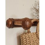 Porte-manteau mural vintage en bois tourné20260804_111305