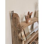 Étagère vaisselier ancienne en bois brut Art Populaire20260804_150709