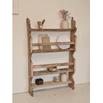 Étagère vaisselier ancienne en bois brut Art Populaire20260804_150524