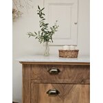 Commode Louis-Philippe ancienne en bois brut et marbre blanc20260814_162840