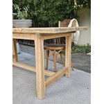 Ancienne table de ferme en pin massif brut et verni 6 à 8 personnes20260815_173741