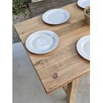 Ancienne table de ferme en pin massif brut et verni 6 à 8 personnes20260815_174038