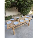 Ancienne table de ferme en pin massif brut et verni 6 à 8 personnes20260815_174027