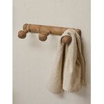 Porte-manteau mural ancien 3 patères en sapin brut20260818_145012