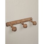Porte-manteau mural ancien 3 patères en sapin brut20260818_145150