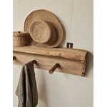 Porte-manteau mural ancien 6 patères en bois brut - Art populaire20260819_155909