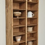 Meuble casier mural ancien en bois brut 24 casiers20260822_105649