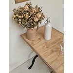 Table de bistrot ancienne piètement en fer et plateau bois massif 95 cm20260827_083240