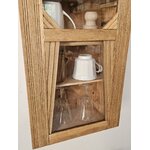 Armoirette Art déco, petite armoire murale vintage, meuble mural bois brut20260903_150857