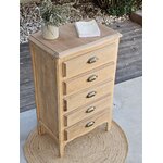 Chiffonnier vintage 5 tiroirs en bois brut20260907_180033