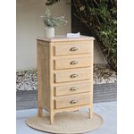 Chiffonnier vintage 5 tiroirs en bois brut20260907_180006