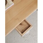 Table basse ancienne 3 tiroirs beige lin et bois20260927_111632