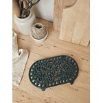 Dessous de plat ancien en fonte vert foncé20260927_123520