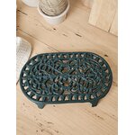 Dessous de plat ancien en fonte vert foncé20260927_123444
