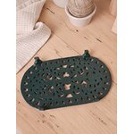 Dessous de plat ancien en fonte vert foncé20260927_123644
