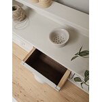 Petit meuble de métier ancien avec tiroirs en bois peint grège20260930_112105