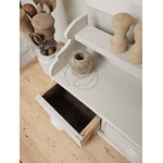 Petit meuble de métier ancien avec tiroirs en bois peint grège20260930_112056