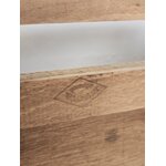 Vestiaire dentrée mural Art Déco en bois clair et miroir biseauté 20261005_142208