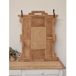 Vestiaire dentrée mural Art Déco en bois clair et miroir biseauté 20261005_142231
