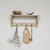 20241128_093046ancienne etagere  double etagere avec 4 crochets brocante vintage meuble ancien decoration cuisine couleur beige trench coat