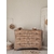 ancienne commode en noyer 3 tiroirs,bois brut et poignées coquille20260403_091647