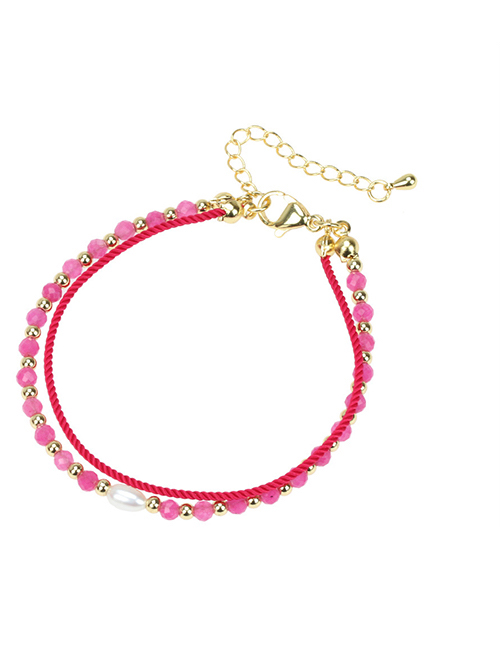 Bracelet plaqué or en rose ou vert C110