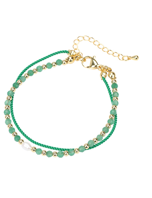 Bracelet plaqué or vert  C110