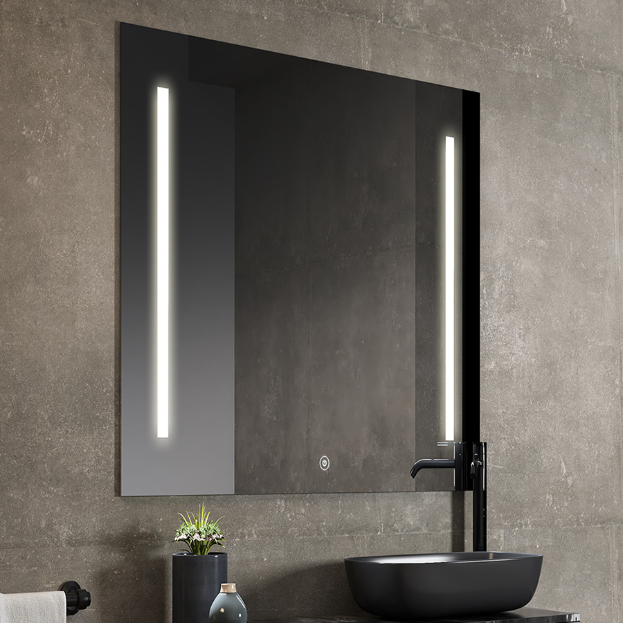 Miroir éclairage LED de salle de bain DEKA avec interrupteur tactile et anti-buée - 60x80cm