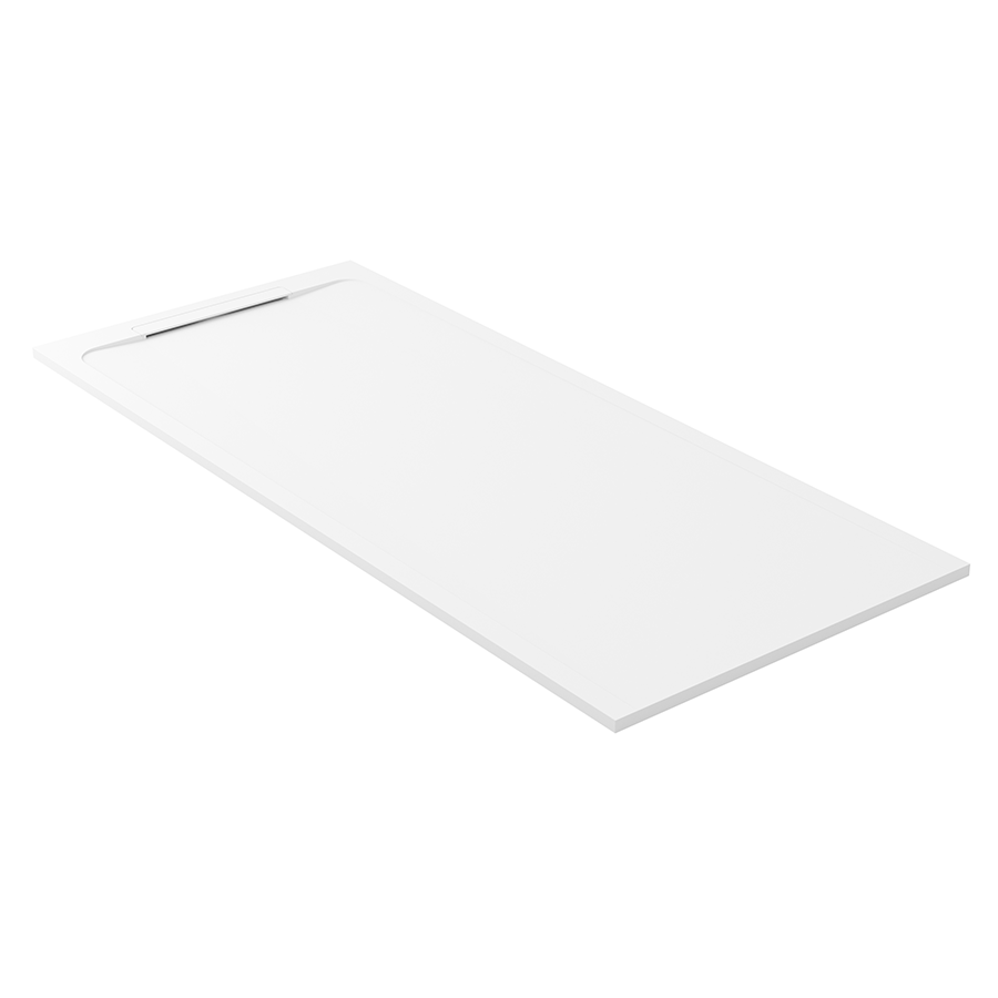 Cabine De Douche Angulaire 90x120cm Forte - Verre Transparent, PVC Blanc Coulissant - Neuf