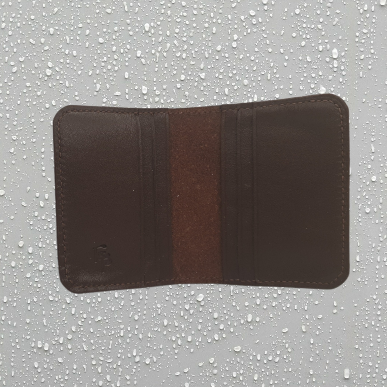 cuir véritable LEAS Porte-cartes rouge/cerise Card-Collection 